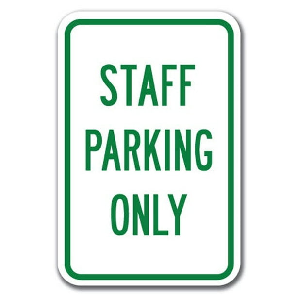 Employee Parking Only Sign 12" x 18" Heavy Gauge Aluminum Signs Employee Parking Only Sign 12" x 18" Heavy Gauge Aluminum Signs